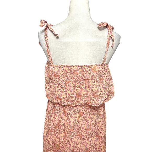 Free People Babydoll Maxi Dress Square Neck Sleeveless Rose Pink Women's S NWT - Picture 6 of 10